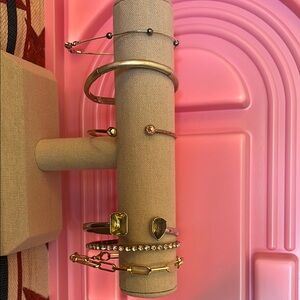 Elegant Gold and Silver Bracelet Set